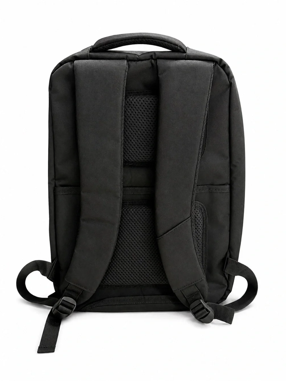 James Hawk Men's Black Commuter Smart Backpack with Reflective Strip